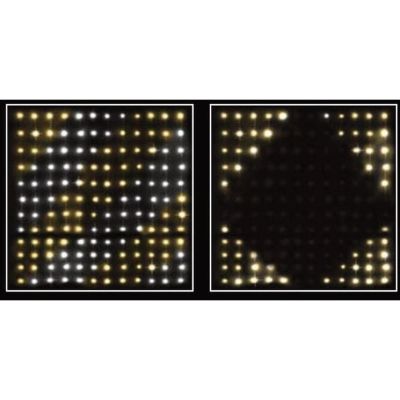 15. LAMPKI CHOINKOWE KURTYNA ŚWIETLNA ZEW/WEW 144 LED 120X120CM Z PILOTEM CIEPŁY BIAŁY