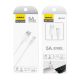 14. Dudao przewód kabel USB Typ C 2.1A 1m biały (L4T 1m white)