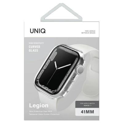 2. Etui UNIQ Legion na Apple Watch 7 41 mm - przezroczyste
