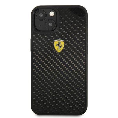 3. Etui Ferrari On Track Real Carbon na iPhone 13 mini - czarne