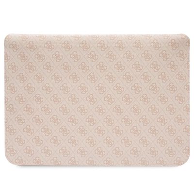 3. Pokrowiec Guess 4G Printed Stripes na laptopa 16" - różowy