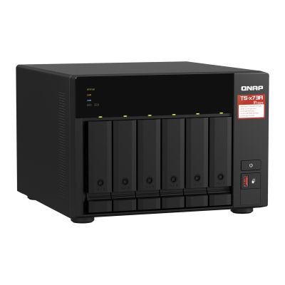 2. Qnap TS-673A-8G, Tower, 6 x 2.5"/3.5" SATA, AMD Ryzen V1500B 4C/8T, 8GB DDR4 (Max. 64GB), 2 x 2.5GbE, optional 10GbE, Single PSU, 250W