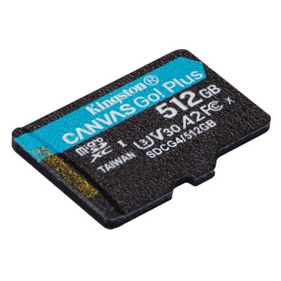 4. KINGSTON microSDXC Canvas Go Plus 512GB + Adapter