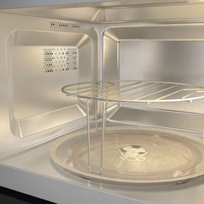 9. Czarna mikrofalówka Gorenje BM201AG1BG, z grillem, Wbudowana, 20 l, 800 W