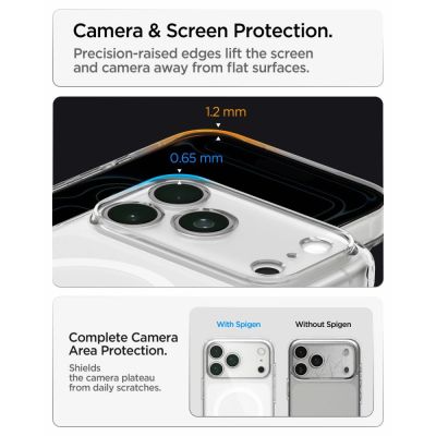 11. Etui Spigen Ultra Hybrid MagSafe na iPhone 18 Pro / 17 Pro - frost white