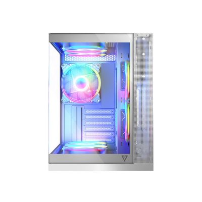 8. MODECOM OBUDOWA VOLCNO PANORAMA APEX ARGB 3F MIDI WHITE