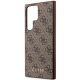 6. Etui Guess 4G Metal Gold Logo na Samsung Galaxy S23 Ultra - brązowe