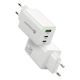 4. EVERACTIVE ŁADOWARKA SIECIOWA GAN 1 X USB, 2 X USB-C QUICK CHARGE 4+ 65W BIAŁA SC-655Q