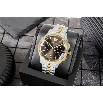 5. Zegarek Męski Emporio Armani Dario Chronograph AR80084SET + BOX