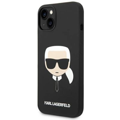 2. Etui Karl Lagerfeld Silicone Karl`s Head na iPhone 13 / 14 / 15 - czarne