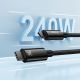 4. Kabel Baseus CAWJ040101 USB-C - USB-C 240W 480Mb/s 2m - czarno-szary
