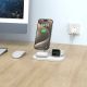 5. Ładowarka Tech-Protect QI15W-A22 indukcyjna MagSafe ze stojakiem 3w1 MagSafe na smartfon / Apple Watch / AirPods - biała