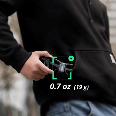 5. Stacja ładująca BoboVR CG2 3w1 do inteligentnych okularów z klipsem 350 mAh i etui - czarna