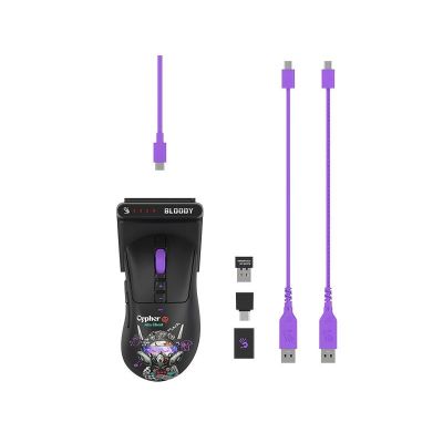 Mysz bezprzewodowa A4Tech Bloody R73 ULTRA DUO Cypher Ghost