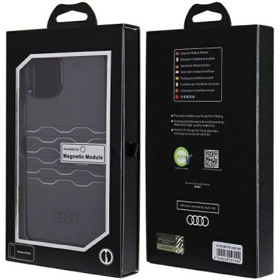 7. Etui Audi IML MagSafe na iPhone 15 Plus / 14 Plus - czarne