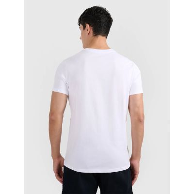 5. T-shirt męski (ZESTAW KOSZULEK 2 SZT.) 4F 4FRMM00TTSHM2705-90S