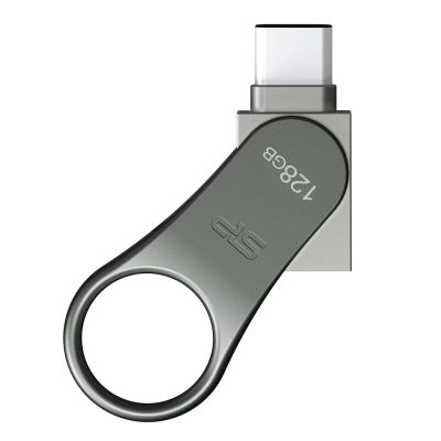 2. Pendrive Silicon Power Mobile C80 128GB Dual USB 3.1/Type-C Silver (SP128GBUC3C80V1S)