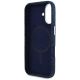 7. Etui Guess Denim Triangle Logo MagSafe na iPhone 16 - niebieskie