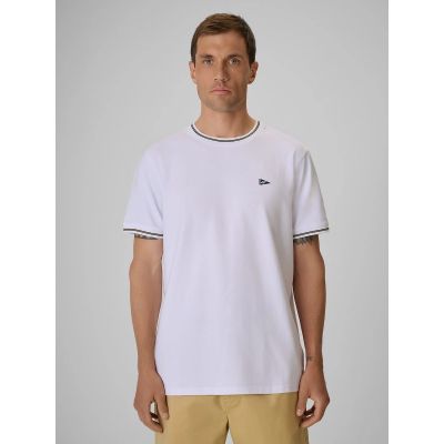 T-shirt regular gładki męski 4F 4FRSS26TTSHM3997-10S