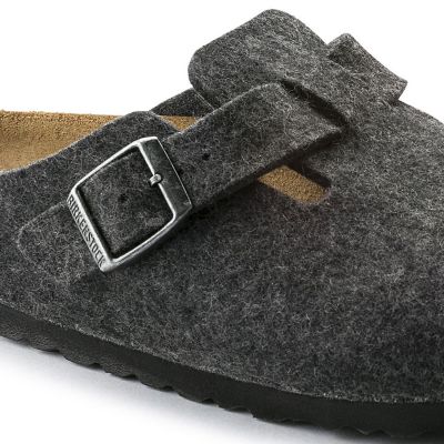 4. Klapki Birkenstock Boston FE Anthrazit 160373