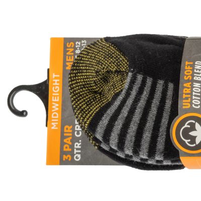 3. Skechers 3pk Terry Train Work Socks S102684-BLK Czarne 41-46