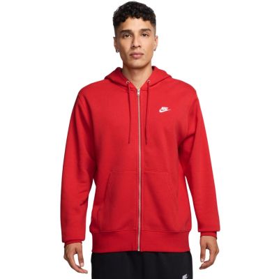 Bluza męska Nike Club BB FZ Hoodie czerwona FN3861 657 XL