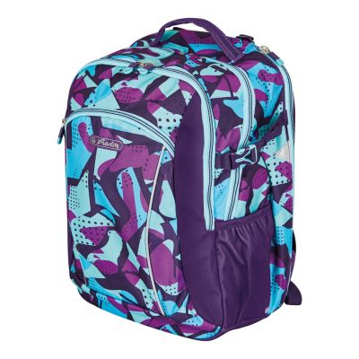 2. Herlitz Ultimate CamoPurple plecak Plecak szkolny Niebieski, Fioletowy Poliester