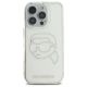 3. Etui Karl Lagerfeld IML Rhinestones Karl Head na iPhone 16 Pro - przezroczyste