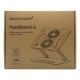 4. RealPower 495562 stojak na laptop Podstawka na notebooka Stal nierdzewna 43,2 cm (17")
