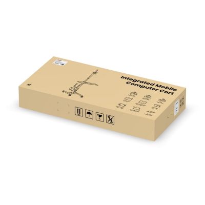 10. Wyposażenie - Wózek na płaski panel / obudowa komputera - plastikowa, stal nierdzewna - rozmiar ekranu: 43,2-81,3 cm (17"-32") - wolnostojący