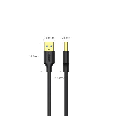 9. Kabel Ugreen US128 10369 USB-A 3.0 / USB-A 3.0 5Gb/s 0.5m - czarny