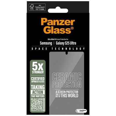 4. Szkło ceramiczne PanzerGlass Ultra-Wide Fit do Samsung Galaxy S25 Ultra