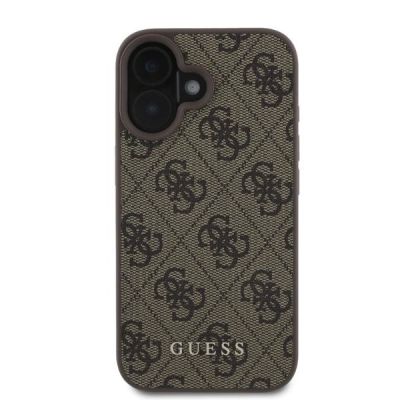 3. Etui Guess 4G Classic na iPhone 16 - brązowe