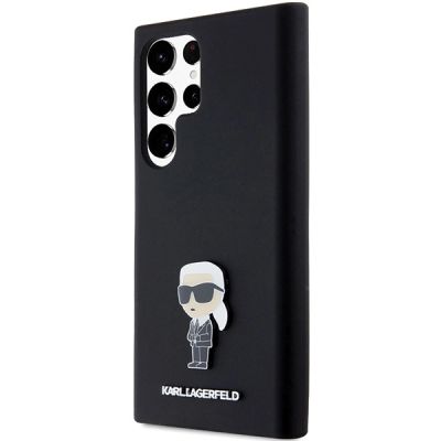2. Etui Karl Lagerfeld Silicone Ikonik Metal Pin na Samsung Galaxy S23 Ultra - czarne