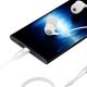 2. Słuchawki 3mk Wired Headphones przewodowe ze złączem USB-C - białe
