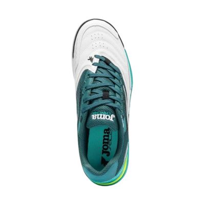 4. Buty piłkarskie Joma Cancha 2602 Indoor biało-zielone CANS2602IN
