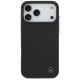 3. Etui Mercedes Leather Large Laurel Leave MagSafe na iPhone 17 Pro Max - czarne
