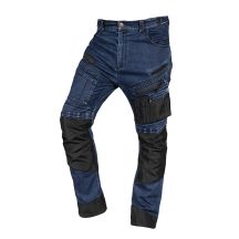 Spodnie robocze DENIM, wzmocnienia Oxford, granatowe, rozmiar XXL