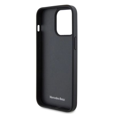 7. Etui Mercedes Leather Urban Bengale do iPhone 15 Pro - czerwone