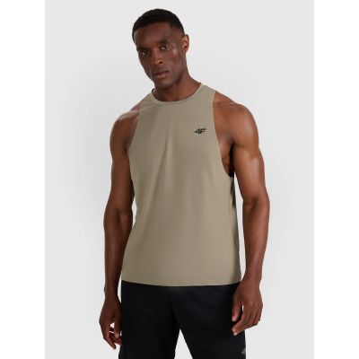 Tank top treningowy szybkoschnący męski 4F 4FWAW25TFSLM554-43S