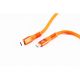 4. Flexline FL31-77157 kabel USB USB 3.2 Gen 2x2 1,5 m USB C 20 Gbit/s 240 W Pomarańczowy