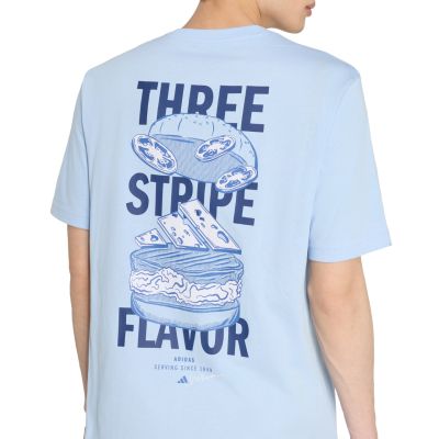 4. Koszulka męska adidas Burger Flavor Graphic jasnoniebieska KT9731