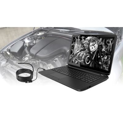 MEDIA-TECH MOBILE ENDOSCOPE – ENDOSKOP USB, ROZDZIELCZOŚĆ VGA, DŁUGOŚĆ 5M, PODŚWIETLENIE LED, MICROUSB, ANDROID MT4095