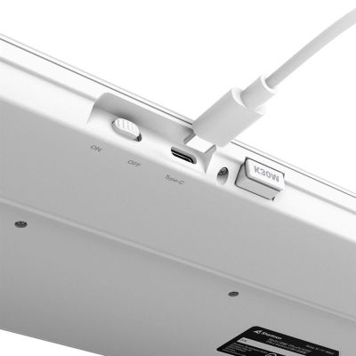 8. Sharkoon OfficePal K30W wh klawiatura Dom/Biuro USB QWERTZ Niemiecki Biały