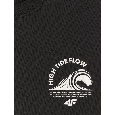 4. T-shirt relaxed z nadrukiem męski 4F 4FRSS26TTSHM4296-20S