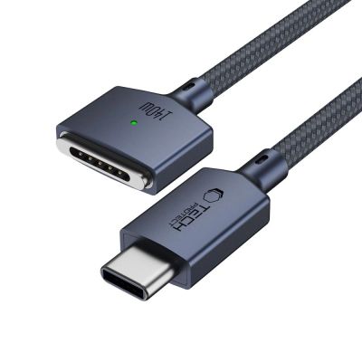 10. Kabel Tech-Protect MMC01 Ultraboost USB-C / USB-C MagSafe 3 140W 200 cm do MacBook - granatowy