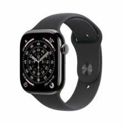 Apple Watch Series 11Â GPS + Cellular 42mmÂ Natural Titanium Case with Stone Grey Sport Band - S/M