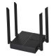 Router TP-LINK Archer C64 Obsługa standardu Wi-Fi 802.11ac Wave2 – 867 Mb/s w paśmie 5 GHz i 400 Mb/s w paśmie 2,4 GHz†.