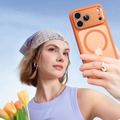 6. Etui ESR Classic Hybrid MagSafe na iPhone 17 Pro Max - przezroczysto-pomarańczowe