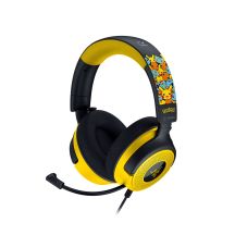 Razer Kraken V4 X Pokemon Zestaw słuchawkowy Przewodowa Opaska na głowę Gaming USB Type-C / USB Type-A Czarny, Żółty